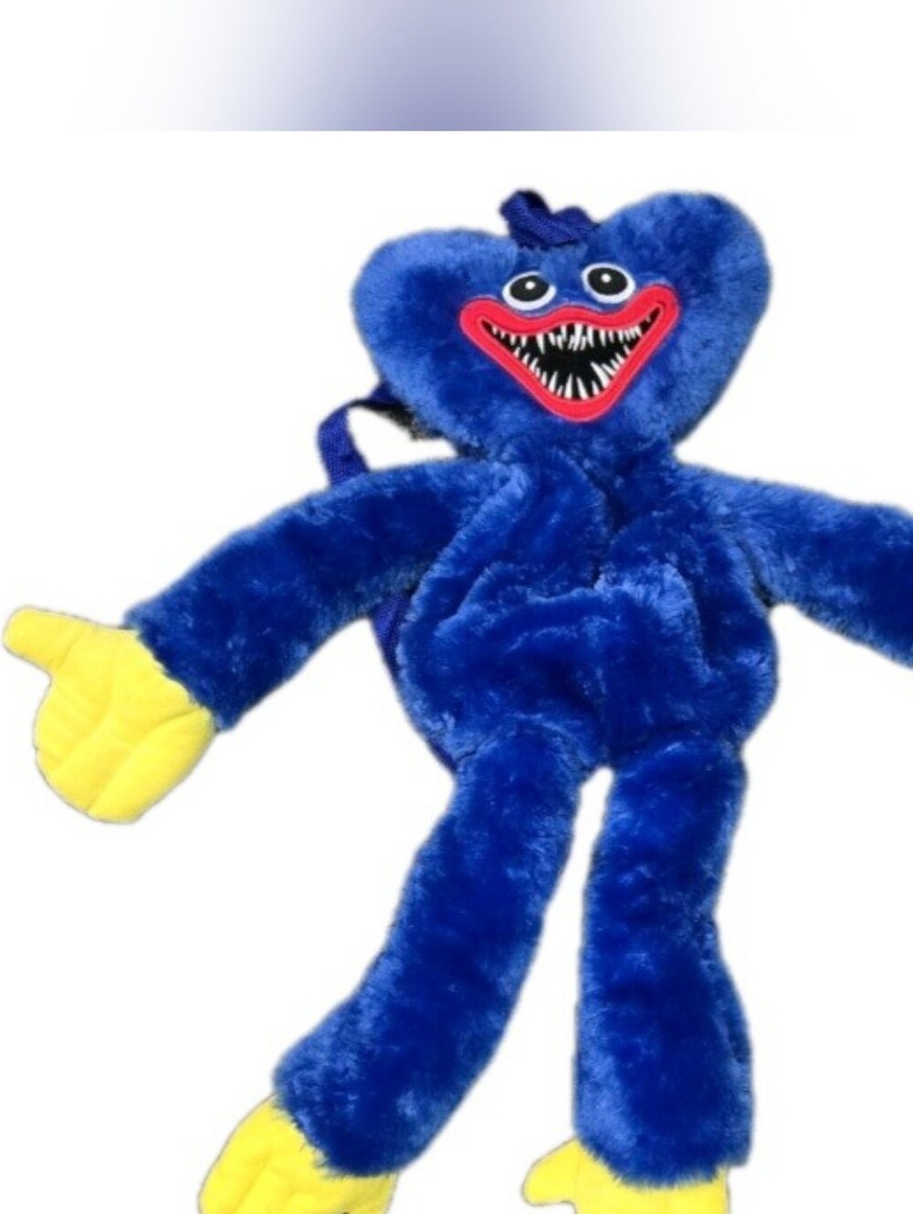 Poppy's Playtime Huggy Wuggy Plush Large Backpack Poppy 24" Kids Blue Bag